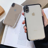 Simple Transparent Soft Phone Case Back Cover - iPhone 11/11 Pro/11 Pro Max/XS Max/XR/XS/X/8 Plus/8/7 Plus/7 - halloladies