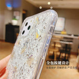Simple Glitter Colorful Foil Soft TPU Phone Case Back Cover for iPhone 11 Pro Max/11 Pro/11/XS Max/XR/XS/X/8 Plus/8/7 Plus/7 - halloladies