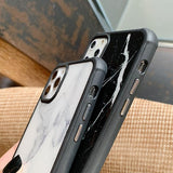 Classic Marble Soft Edge Phone Case Back Cover - iPhone 11 Pro Max/11 Pro/11/XS Max/XR/XS/X/8 Plus/8/7 Plus/7 - halloladies
