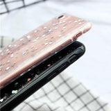 Glitter Powder Colorful Love Hert Soft TPU Phone Case Back Cover - iPhone 11/11 Pro/11 Pro Max/XS Max/XR/XS/X/8 Plus/8/7 Plus/7 - halloladies