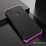 Luxury Contrast Color Metal Aluminum Armor Phone Case Back Cover - iPhone 11 Pro Max/11 Pro/11/XS Max/XR/XS/X/8 Plus/8/7 Plus/7 - halloladies
