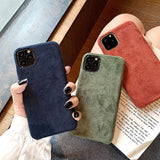 Soft Plush Phone Case Back Cover - iPhone 12 Pro Max/12 Pro/12/12 Mini/SE/11 Pro Max/11 Pro/11/XS Max/XR/XS/X/8 Plus/8 - halloladies