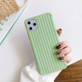 Curved Suitcase Plain Soft Phone Case Back Cover - iPhone 11/11 Pro/11 Pro Max/XS Max/XR/XS/X/8 Plus/8/7 Plus/7 - halloladies