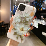 Relief Flower Soft TPU Phone Case Back Cover - iPhone 11 Pro Max/11 Pro/11/XS Max/XR/XS/X/8 Plus/8/7 Plus/7/6s Plus/6s/6 Plus/6 - halloladies