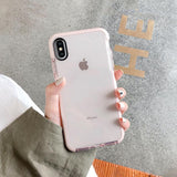 Simple Transparent Soft Phone Case Back Cover - iPhone 11/11 Pro/11 Pro Max/XS Max/XR/XS/X/8 Plus/8/7 Plus/7 - halloladies