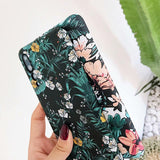 Retro Luminous Flower Leaf Hard Phone Case Back Cover for iPhone 11/11 Pro/11 Pro Max/XS Max/XR/XS/X/8 Plus/8/7 Plus/7 - halloladies