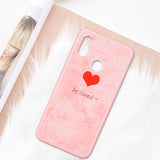 Fashion Fabric Textures Love Heart Letter Phone Case Back Cover - Xiaomi Mi and Redmi - halloladies