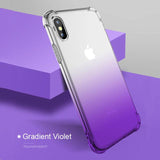 Luxury Corner Bubble Gradient Soft Silicon Phone Case Back Cover - iPhone XS Max/XR/XS/X/8 Plus/8/7 Plus/7/6s Plus/6s/6 Plus/6 - halloladies