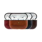 Solid Color Leather Key Chain Wireless Bluetooth Earphone Cases for Airpods Pro - halloladies