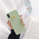 Cute 3D Fruit Banana Peach Grape Phone Case Back Cover - iPhone 11 Pro Max/11 Pro/11/XS Max/XR/XS/X/8 Plus/8/7 Plus/7/6s Plus/6s/6 Plus/6 - halloladies