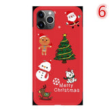 Red Cartoon Christmas Phone Case Back Cover - iPhone 11/11 Pro/11 Pro Max/XS Max/XR/XS/X/8 Plus/8/7 Plus/7 - halloladies