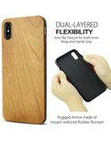 Engraved Natural Wood Soft Edge Phone Case Back Cover - iPhone 11/11 Pro/11 Pro Max/XS Max/XR/XS/X/8 Plus/8/7 Plus/7 - halloladies