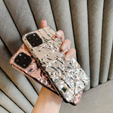 Rose Gold Uneven Plating Soft Phone Case Back Cover - iPhone 11/11 Pro/11 Pro Max/XS Max/XR/XS/X/8 Plus/8/7 Plus/7 - halloladies