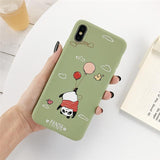 Cartoon Cute Animal Dinosaur Rabbit Soft Phone Case Back Cover for iPhone 12/12pro/12pro max/12mini/11/11 Pro/11 Pro Max/XS Max/XR/XS/X/8 Plus/8/7 Plus/7 - halloladies