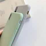 Candy Color Strap TPU Phone Case Back Cover for iPhone 11/11 Pro/11 Pro Max/XS Max/XR/XS/X/8 Plus/8/7 Plus/7 - halloladies