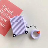 Creative Luggage Candy Color Airpods Case Wireless Bluetooth Earphone Cases for Airpods - halloladies
