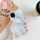 Matte Marble Phone Case Back Cover - iPhone 12 Pro Max/12 Pro/12/12 Mini/SE/11 Pro Max/11 Pro/11/XS Max/XR/XS/X/8 Plus/8 - halloladies