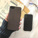 Fabric Cloth Phone Case Back Cover - iPhone XS Max/XR/XS/X/8 Plus/8/7 Plus/7/6s Plus/6s/6 Plus/6 - halloladies