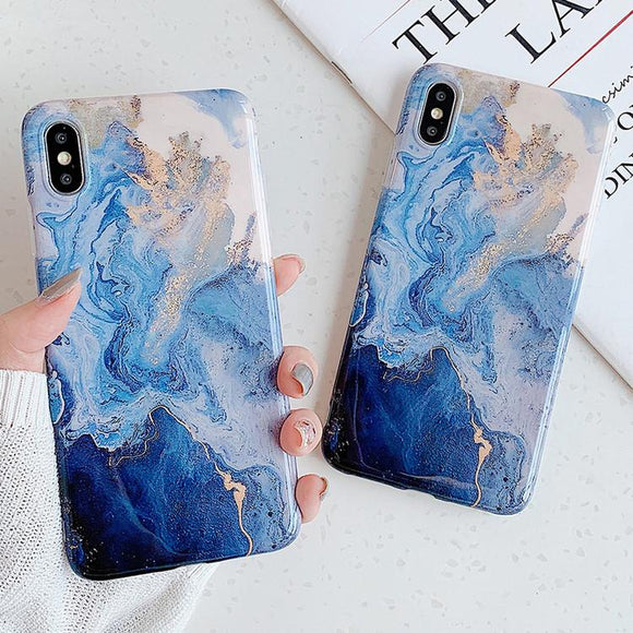 Vintage Marble Full Body Soft Phone Case Back Cover - iPhone 11 Pro Max/11 Pro/11/XS Max/XR/XS/X/8 Plus/8 - halloladies