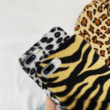 Leopard Tiger Print Fur Phone Case Back Cover for iPhone 11/11 Pro/11 Pro Max/XS Max/XR/XS/X/8 Plus/8/7 Plus/7 - halloladies
