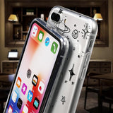 Cartoon Astronaut Stars Planet Soft TPU Phone Case Back Cover for iPhone 11/11 Pro/11 Pro Max/XS Max/XR/XS/X/8 Plus/8/7 Plus/7 - halloladies