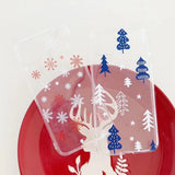 Snowflake Christmas Tree Transparent Soft Phone Case Back Cover - iPhone 11/11 Pro/11 Pro Max/XS Max/XR/XS/X/8 Plus/8/7 Plus/7 - halloladies