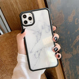 Classic Marble Soft Edge Phone Case Back Cover - iPhone 11 Pro Max/11 Pro/11/XS Max/XR/XS/X/8 Plus/8/7 Plus/7 - halloladies
