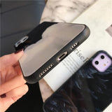 Feather Starry Sky Tempered Glass Black Phone Case Back Cover for iPhone 11 Pro Max/11 Pro/11/XS Max/XR/XS/X/8 Plus/8/7 Plus/7 - halloladies
