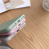 Love Heart Candy Color Soft Phone Case Back Cover for iPhone 12 Pro Max/12 Pro/12/12 Mini/SE/11 Pro Max/11 Pro/11/XS Max/XR/XS/X/8 Plus/8 - halloladies
