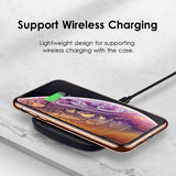 Plating Solid Color Edge Soft Clear Phone Case Back Cover - iPhone 11/11 Pro/11 Pro Max/XS Max/XR/XS/X/8 Plus/8/7 Plus/7 - halloladies