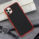 Contrast Color Matte Soft Phone Case Back Cover for iPhone 11/11 Pro/11 Pro Max/XS Max/XR/XS/X/8 Plus/8/7 Plus/7 - halloladies