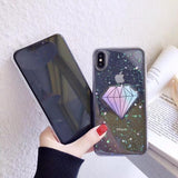 Bling Star Diamond Clear Soft Phone Case Back Cover - iPhone 11/11 Pro/11 Pro Max/XS Max/XR/XS/X/8 Plus/8/7 Plus/7 - halloladies