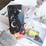 3D Space Moon Star Planet Phone Case Back Cover - iPhone 12 Pro Max/12 Pro/12/12 Mini/SE/11 Pro Max/11 Pro/11/XS Max/XR/XS/X/8 Plus/8 - halloladies