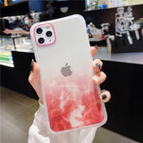 Gradient Marble Texture Glitter Transparent Soft Phone Case Back Cover for iPhone 12 Pro Max/12 Pro/12/12 Mini/SE/11 Pro Max/11 Pro/11/XS Max/XR/XS/X/8 Plus/8 - halloladies