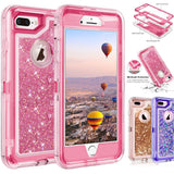 Glitter Liquid Quicksand Phone Case Back Cover - iPhone 11 Pro Max/11 Pro/11/XS Max/XR/XS/X/8 Plus/8/7 Plus/7/6s Plus/6s/6 Plus/6 - halloladies
