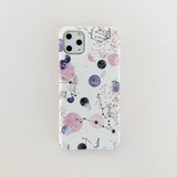 Cartoon Dot Planet Star Phone Case Back Cover - iPhone 12/12pro/12pro max/12mini/11 Pro Max/11 Pro/11/XS Max/XR/XS/X/8 Plus/8/7 Plus/7 - halloladies