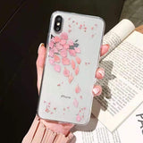 Real Dried Flower Clear Phone Case Back Cover - iPhone 11/11 Pro/11 Pro Max/XS Max/XR/XS/X/8 Plus/8/7 Plus/7 - halloladies