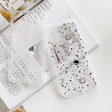 Simple Planet Star Transparent Soft Phone Case Back Cover - iPhone 12 Pro Max/12 Pro/12/12 Mini/SE/11 Pro Max/11 Pro/11/XS Max/XR/XS/X/8 Plus/8 - halloladies