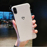 Simple Half Frame Moon Love Heart Hard Phone Case Back Cover for iPhone 12 Pro Max/12 Pro/12/12 Mini/SE/11 Pro Max/11 Pro/11/XS Max/XR/XS/X/8 Plus/8 - halloladies
