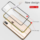 Ultra Thin Soft Edge Shockproof Transparent Glass Phone Case Back Cover - iPhone 11 Pro Max/11 Pro/11/XS Max/XR/XS/X/8 Plus/8/7 Plus/7/6s Plus/6s/6 Plus/6 - halloladies