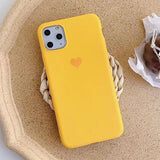 Sweet Couples Love Heart Matte Soft Phone Case Back Cover - iPhone 12 Pro Max/12 Pro/12/12 Mini/SE/11 Pro Max/11 Pro/11/XS Max/XR/XS/X/8 Plus/8 - halloladies