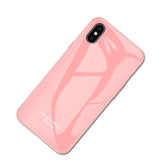 Original Colorful Glass Case Phone Case Back Cover - iPhone 12 Pro Max/12 Pro/12/12 Mini/SE/11 Pro Max/11 Pro/11/XS Max/XR/XS/X/8 Plus/8 - halloladies