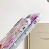 Shell Texture Bright Flower Phone Case Back Cover for iPhone 11/11 Pro/11 Pro Max/XS Max/XR/XS/X/8 Plus/8/7 Plus/7 - halloladies