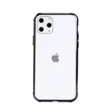 Candy Color Edge Matte Transparent Hard Acrylic Phone Case Back Cover for iPhone 12 Pro Max/12 Pro/12/12 Mini/SE/11 Pro Max/11 Pro/11/XS Max/XR/XS/X/8 Plus/8 - halloladies