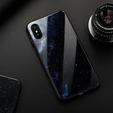 Starry Sky Tempered Glass Phone Case Back Cover - iPhone 11/11 Pro/11 Pro Max/XS Max/XR/XS/X/8 Plus/8/7 Plus/7 - halloladies