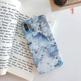 Glossy Artistic Marble Phone Case Back Cover - iPhone 11/11 Pro/11 Pro Max/XS Max/XR/XS/X/8 Plus/8/7 Plus/7 - halloladies