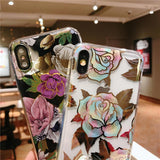 Simple Flower Soft Phone Case Back Cover - iPhone 11/11 Pro/11 Pro Max/XS Max/XR/XS/X/8 Plus/8/7 Plus/7 - halloladies