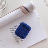 Airpods Plush Furry Wireless Bluetooth Earphone Cases - Solid Color - halloladies
