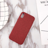 Fabric Cloth Phone Case Back Cover - iPhone XS Max/XR/XS/X/8 Plus/8/7 Plus/7/6s Plus/6s/6 Plus/6 - halloladies