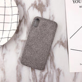 Fabric Cloth Phone Case Back Cover - iPhone XS Max/XR/XS/X/8 Plus/8/7 Plus/7/6s Plus/6s/6 Plus/6 - halloladies